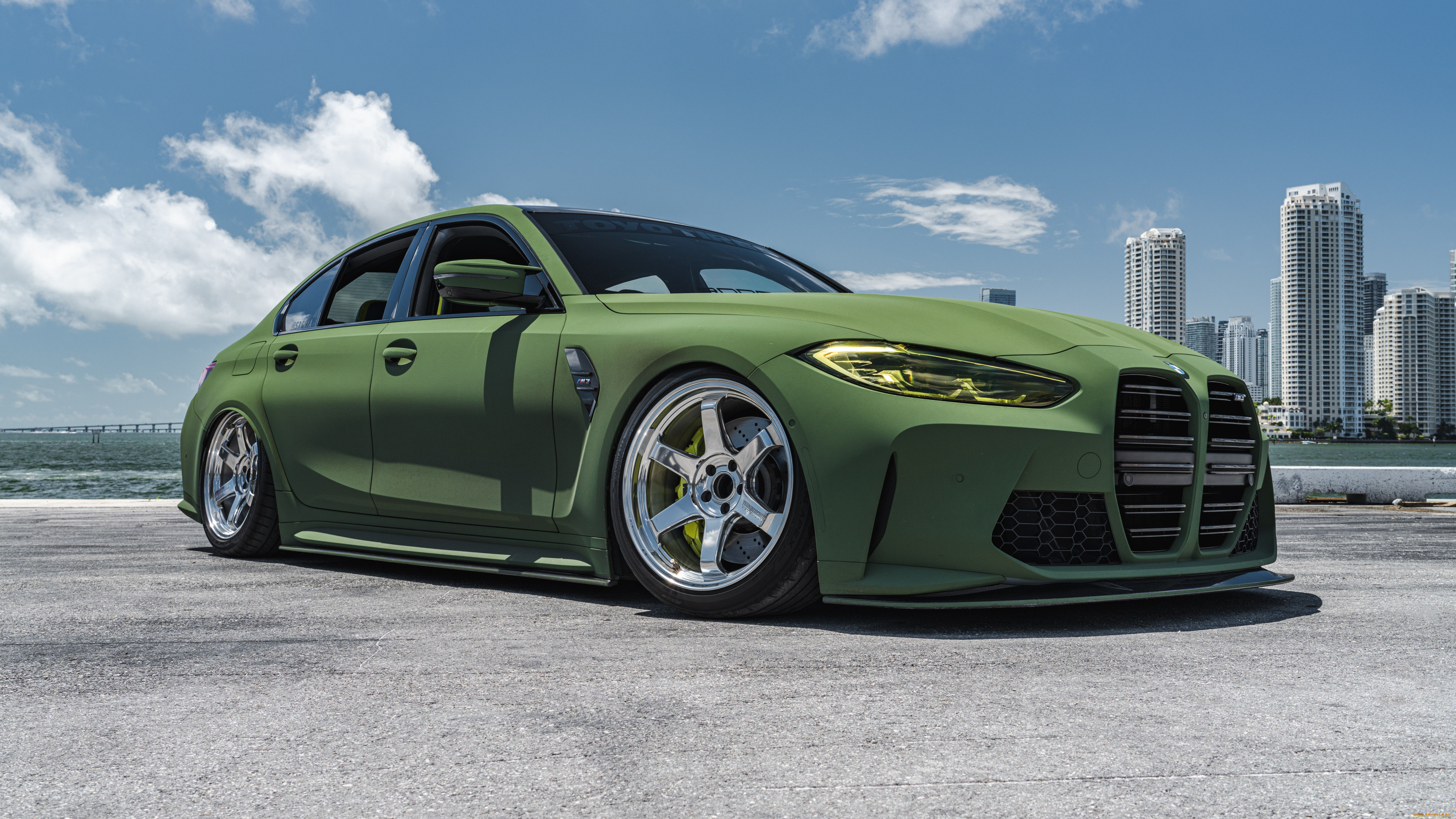 bmw m3, , bmw, green, m3, town